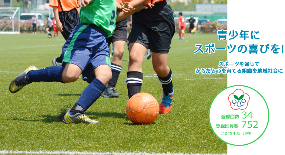 青少年にスポーツの喜びを!スポーツを通じてからだと心を育てる組織を地域社会に